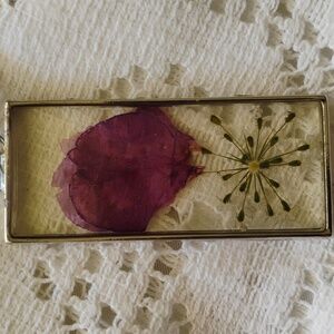 Resin  Botanical Flower Pendant